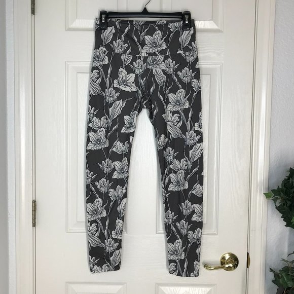 JoyLab Pants - 🚴🏻‍♀️JoyLab Workout Leggings | Grey Floral | Small